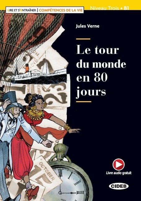 Le tour du monde en 80 jours. Lektüre + Audio-CD + Audio-App - Jules Verne