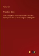 Cover-Bild zum Titel 'Francisco Goya' von 'Paul Lefort'