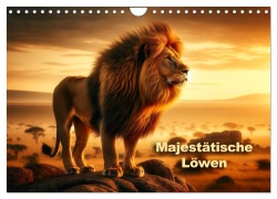 Cover-Bild zum Titel 'Majestätische Löwen - Die Herrscher der Wildnis (Wandkalender 2026 DIN A4 quer), CALVENDO Monatskalender' von 'Peter R. Stuhlmann'