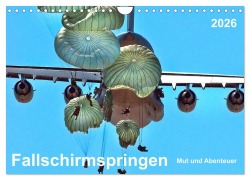 Cover-Bild zum Titel 'Fallschirmspringen - Mut und Abenteuer (Wandkalender 2026 DIN A4 quer), CALVENDO Monatskalender' von 'Peter Roder'