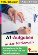 Cover-Bild zum Titel 'A1-Aufgaben in der Mathematik' von 'Andrea Deeg, Ramona Held'
