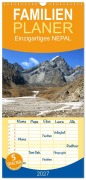 Cover-Bild zum Titel 'Familienplaner 2027 - Einzigartiges NEPAL mit 5 Spalten (Wandkalender, 21 x 45 cm) CALVENDO' von 'Ulrich Senff'