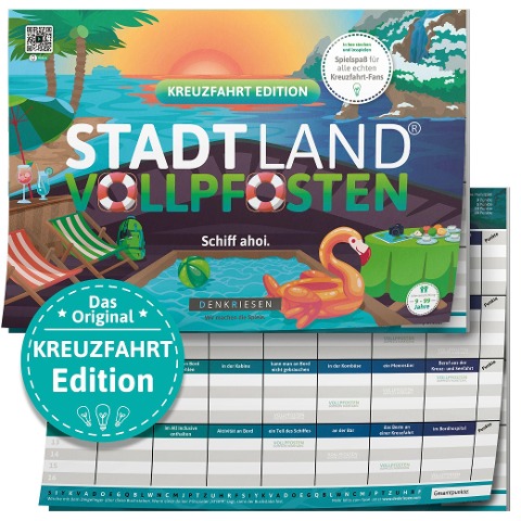 DENKRIESEN - STADT LAND VOLLPFOSTEN® - KREUZFAHRT EDITION - "Schiff ahoi!" - A4 - Denis Görz, Ricardo Barreto