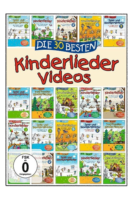 Die 30 besten Kinderlieder Videos - S. Sommerland, K. & Kita-rösche Glück