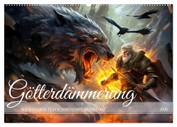 Cover-Bild zum Titel 'Götterdämmerung - Der Ragnarök in der nordischen Mythologie (Wandkalender 2026 DIN A2 quer), CALVENDO Monatskalender' von 'Anja Frost'