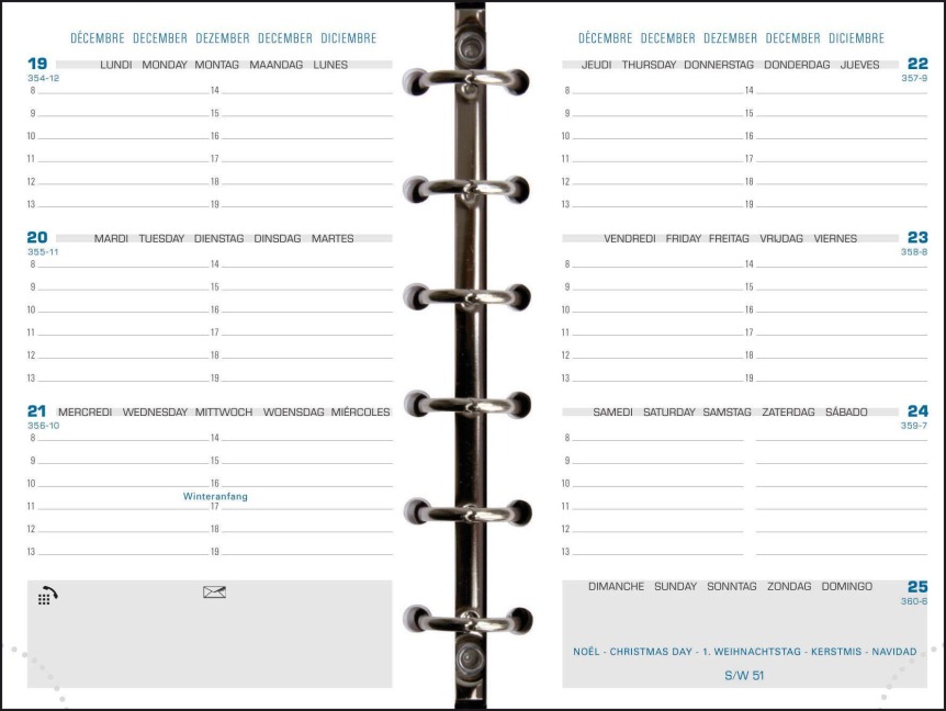 Kalender 1 Woche 2 Seiten 16 Monate 2027 - 