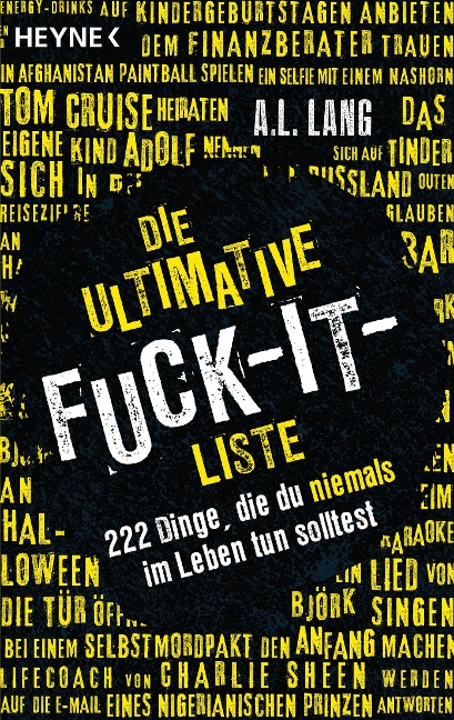 Die ultimative Fuck-it-Liste - A. L. Lang