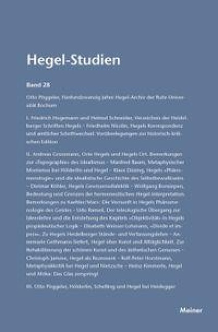 Hegel-Studien / Hegel-Studien - 
