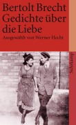 Cover-Bild zum Titel 'Gedichte über die Liebe' von 'Bertolt Brecht'