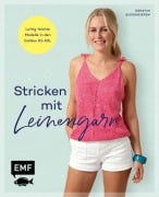 Cover-Bild zum Titel 'Stricken mit Leinengarn' von 'Kerstin Bovensiepen'