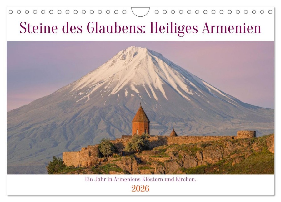 Steine Des Glaubens: Heiliges Armenien (Wandkalender 2026 DIN A4 quer), CALVENDO Monatskalender - 