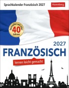 Cover-Bild zum Titel 'Französisch Sprachkalender 2027 - Französisch lernen leicht gemacht - Tagesabreißkalender' von 'Olivia Tournadre'