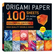 Cover-Bild zum Titel 'Origami Paper 100 Sheets Colorful Crystals 8 1/4 (21 CM)' von ''