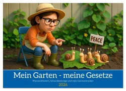 Cover-Bild zum Titel 'Mein Garten - meine Gesetze (Wandkalender 2026 DIN A2 quer), CALVENDO Monatskalender' von 'Kerstin Waurick'