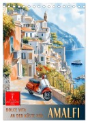 Cover-Bild zum Titel 'Dolce Vita an der Küste von Amalfi (Tischkalender 2026 DIN A5 hoch), CALVENDO Monatskalender' von 'Peter Roder'