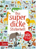 Cover-Bild zum Titel 'Das superdicke Stickerheft - Tiere' von ''
