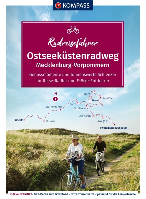 KOMPASS Radreiseführer Ostseeküstenradweg Mecklenburg-Vorpommern - Maria Strobl, Bernhard Pollmann