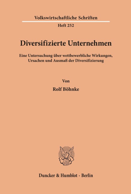 Diversifizierte Unternehmen. - Rolf Böhnke