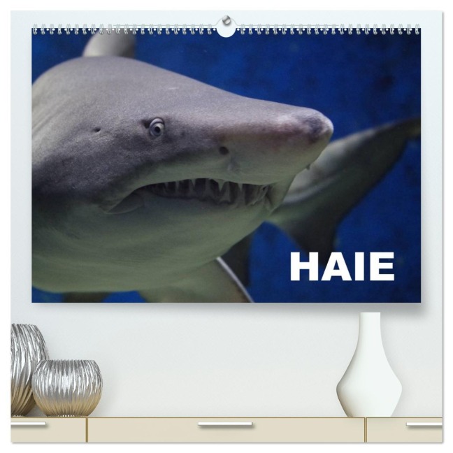Haie (hochwertiger Premium Wandkalender 2026 DIN A2 quer), Kunstdruck in Hochglanz - Elisabeth Stanzer