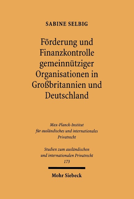 Förderung und Finanzkontrolle gemeinnütziger Organisationen in Großbritannien und Deutschland - Sabine Selbig