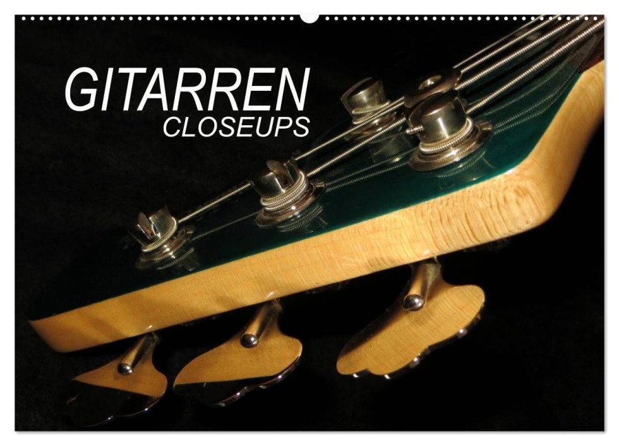 GITARREN Closeups (Wandkalender 2025 DIN A2 quer), CALVENDO Monatskalender - Renate Bleicher