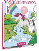 Cover-Bild zum Titel 'Mein Zauber-Wassermalbuch Einhörner' von 'Nadja Schwendemann'