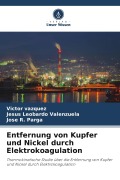 Cover-Bild zum Titel 'Entfernung von Kupfer und Nickel durch Elektrokoagulation' von 'Victor Vazquez, Jose R. Parga, Jesus Leobardo Valenzuela'