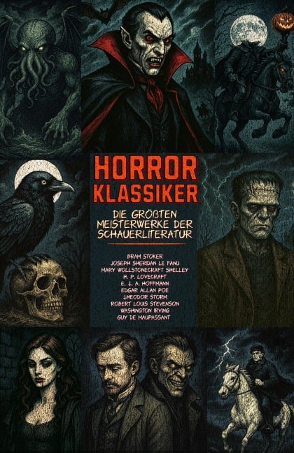 Horrorklassiker - Die größten Meisterwerke der Schauerliteratur - Bram Stoker, Joseph Sheridan Le Fanu, Mary Wollstonecraft Shelley, H. P. Lovecraft, E. T. A. Hoffmann