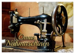 Cover-Bild zum Titel 'Omas Nähmaschinen (Wandkalender 2026 DIN A2 quer), CALVENDO Monatskalender' von 'Renate Bleicher'