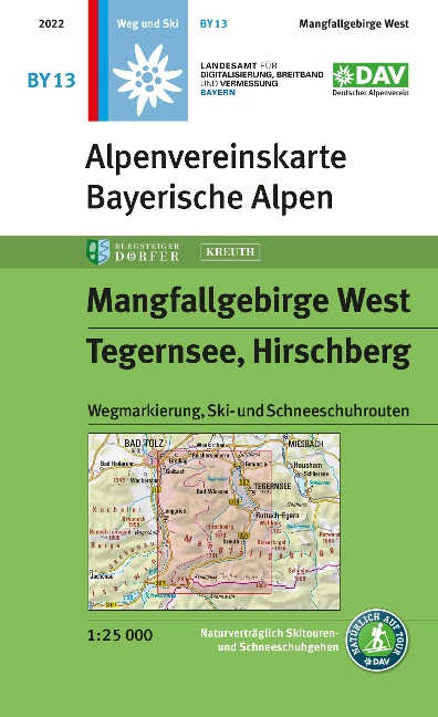 Mangfallgebirge West, Tegernsee, Hirschberg 1:25.000 - 