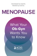 Cover-Bild zum Titel 'Menopause' von 'American College of Obstetricians and Gynecologists'