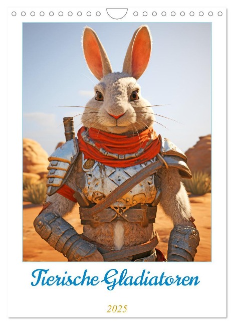 Tierische Gladiatoren (Wandkalender 2025 DIN A4 hoch), CALVENDO Monatskalender - Rupert Kowalski