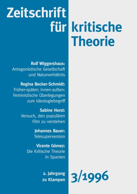 Zeitschrift für kritische Theorie, Heft 3 - 