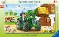 Traktor auf dem Bauernhof. Rahmenpuzzle 15 Teile - 