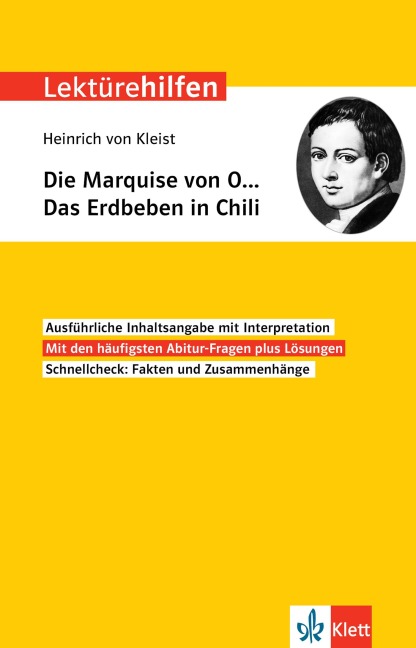 Lektürehilfen Heinrich von Kleist "Die Marquise von O.../Das Erdbeben in Chili" - 
