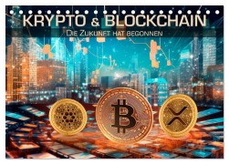 Cover-Bild zum Titel 'Krypto und Blockchain (Tischkalender 2026 DIN A5 quer), CALVENDO Monatskalender' von 'Melanie Viola'