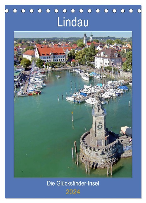 Lindau. Die Glücksfinder-Insel (Tischkalender 2024 DIN A5 hoch), CALVENDO Monatskalender - Martina Marten