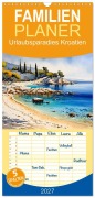 Cover-Bild zum Titel 'Familienplaner 2027 - Urlaubsparadies Kroatien mit 5 Spalten (Wandkalender, 21 x 45 cm) CALVENDO' von 'Claudia Kleemann'