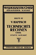 Cover-Bild zum Titel 'Technisches Rechnen' von 'V. Happach'