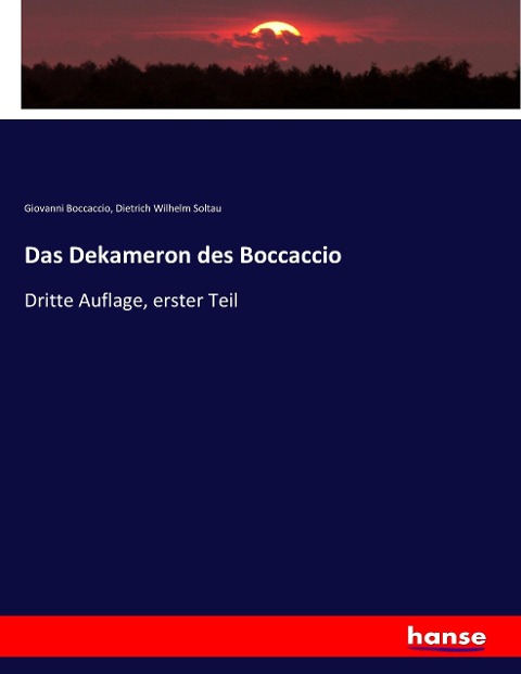 Das Dekameron des Boccaccio - Giovanni Boccaccio, Dietrich Wilhelm Soltau