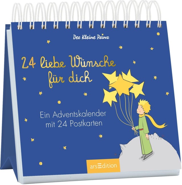 Postkarten-Adventskalender. Der Kleine Prinz. 24 liebe Wünsche für dich - 