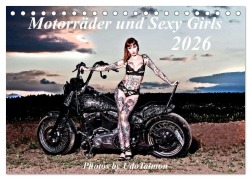 Cover-Bild zum Titel 'Motorräder und Sexy Girls (Tischkalender 2026 DIN A5 quer), CALVENDO Monatskalender' von 'Udo Talmon'