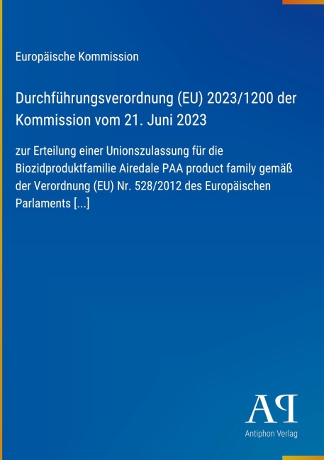 Durchführungsverordnung (EU) 2023/1200 der Kommission vom 21. Juni 2023 - Europäische Kommission