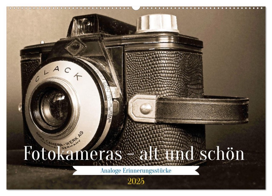 Fotokameras - alt und schön (Wandkalender 2025 DIN A2 quer), CALVENDO Monatskalender - Jean-Louis Glineur