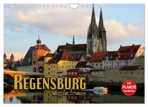 Regensburg erleben (Wandkalender 2024 DIN A4 quer), CALVENDO Monatskalender - Renate Bleicher