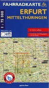 Cover-Bild zum Titel 'Fahrradkarte Erfurt, Mittelthüringen' von ''