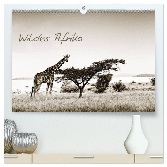 Wildes Afrika (hochwertiger Premium Wandkalender 2026 DIN A2 quer), Kunstdruck in Hochglanz - Klaus Tiedge - Wanyamacollection