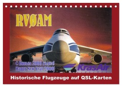Cover-Bild zum Titel 'Historische Flugzeuge auf QSL-Karten (Tischkalender 2026 DIN A5 quer), CALVENDO Monatskalender' von 'Henning von Löwis of Menar'