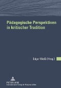 Cover-Bild zum Titel 'Pädagogische Perspektiven in kritischer Tradition' von ''