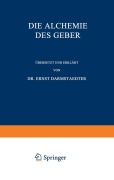 Cover-Bild zum Titel 'Die Alchemie des Geber' von 'Ernst Darmstaedter'